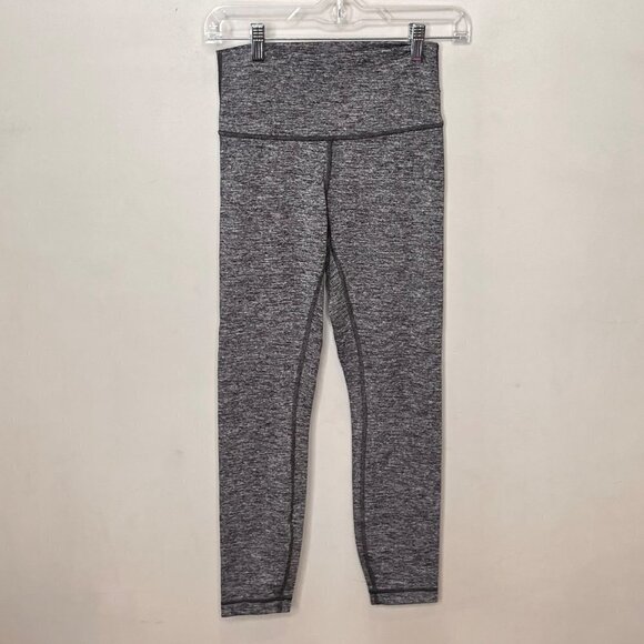 Lululemon Heather Gray‎ Leggings- Size 6 - Picture 1 of 4